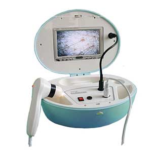 Portable LCD screen skin and hair analyzer MB-C201